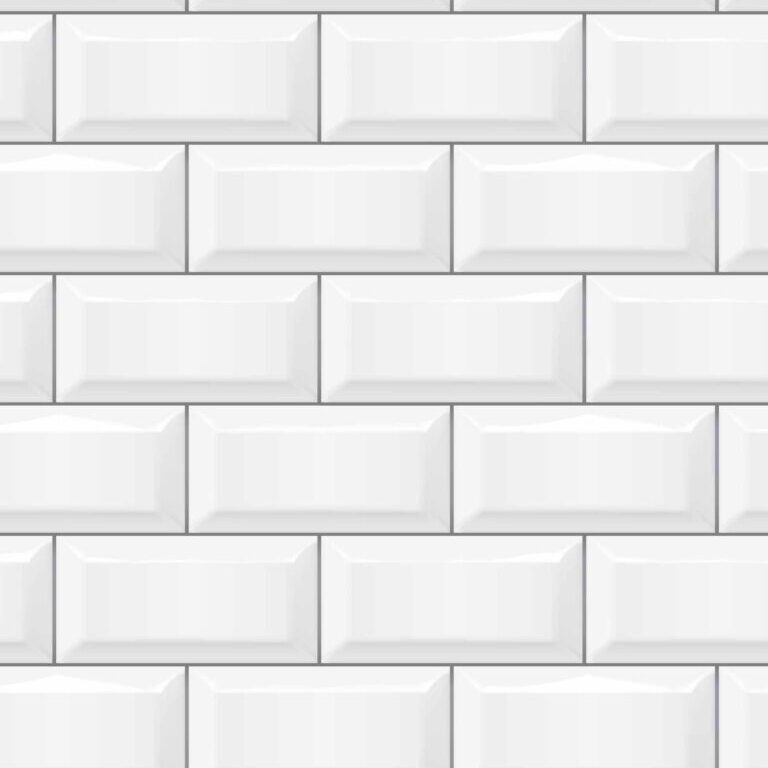 Seamless smooth metro tile texture - realistic white brick background